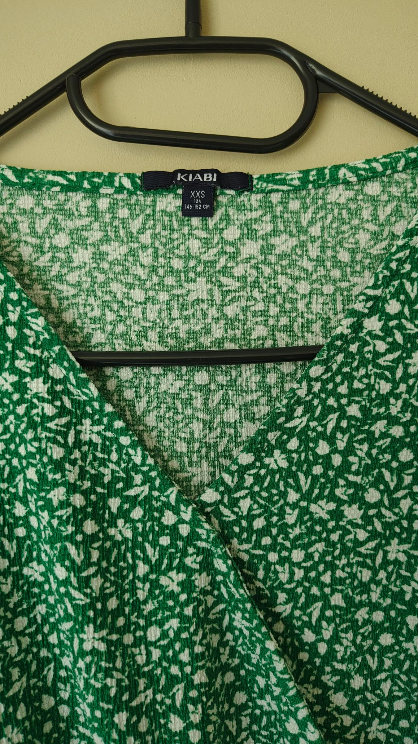 Groene bloemen zomerjurk Kiabi - cache-cœur - Maat 12 jaar – photo 4